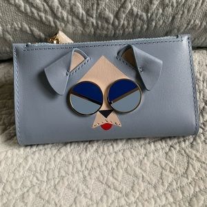 Kate Spade Spademals Mod Dog Leather Bifold Wallet